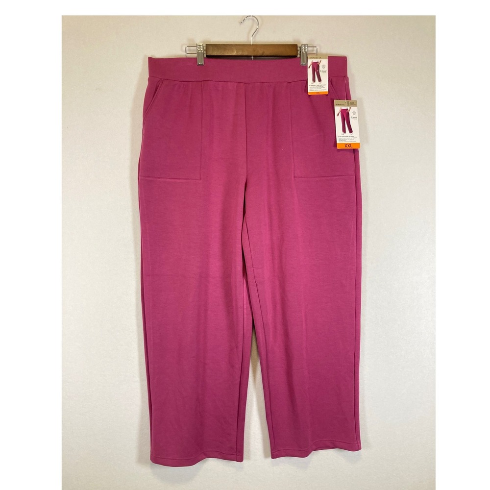 Sustainable Loungewear Mondetta Women XXL Magenta Ultra-Soft Wide Leg Pants NWT